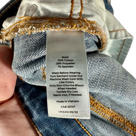 Talbots Women's 12 Medium Dark Blue Wash Barely Boot Jeans Closet Essential - Picture 4 of 11